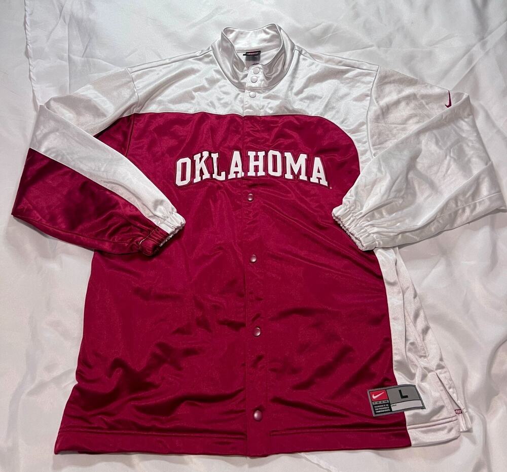 Vintage Nike Oklahoma Sooners Warm Up Jacket Size L